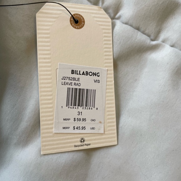 NWT Billabong striped shorts - Picture 4 of 4